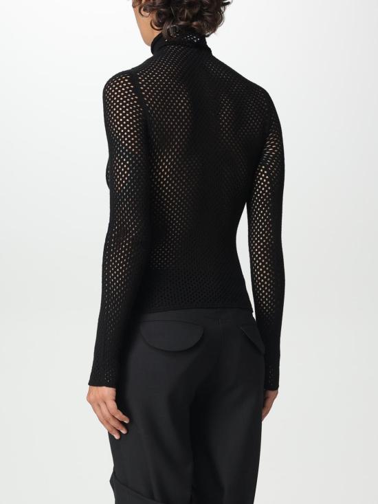 25FW 오프화이트 터틀넥 OWHF042F23KNI001 1004 Black - OFF WHITE