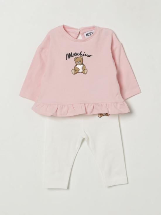 25FW [키즈] 모스키노 오버롤 MDK03CLBA11 84241 Pink