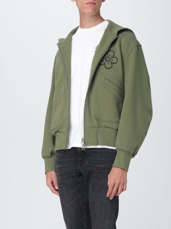 25FW 겐조 집업 니트 FF65H05514MT 50 Kaki - KENZO