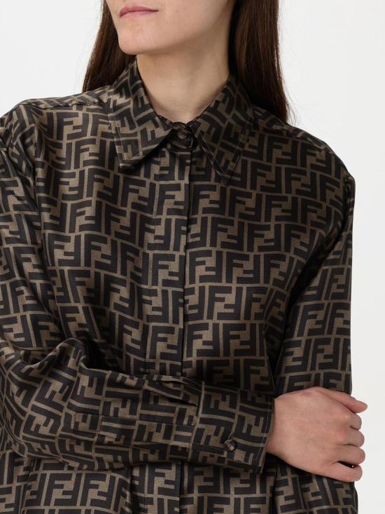 25FW 펜디 블라우스 FS8107A8G3 F118W Tobacco - FENDI