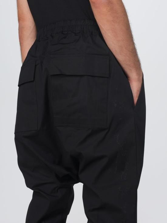 25FW 릭 오웬스 스트레이트 팬츠 RU02E1380TE 09 Black - RICK OWENS