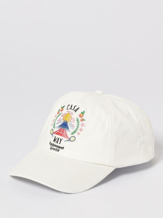 25FW 카사블랑카 볼캡 APF25HAT002 04 White