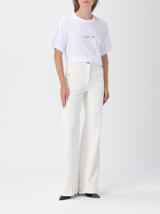 25FW 빅토리아 베컴 반팔 티셔츠 1322JTS003814A CHIC NO White - VICTORIA BECKHAM