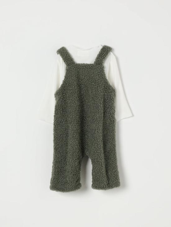 25FW [키즈] 테디 앤 미노우 오버롤 A25TDS0004PE034 594 Moss Green - TEDDY & MINOU