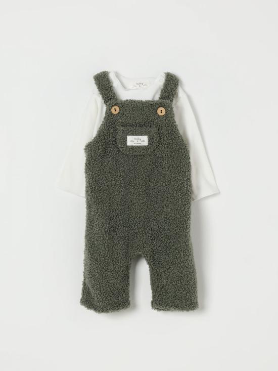 25FW [키즈] 테디 앤 미노우 오버롤 A25TDS0004PE034 594 Moss Green