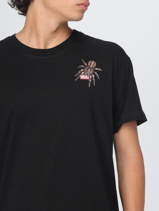 25FW 디젤 반팔 티셔츠 A196620QIAM 9XX Black - DIESEL