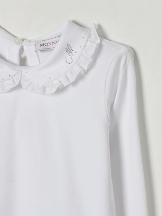 25FW [키즈] 모나리자 티셔츠 18FTSH6202 0099 White - MONNALISA