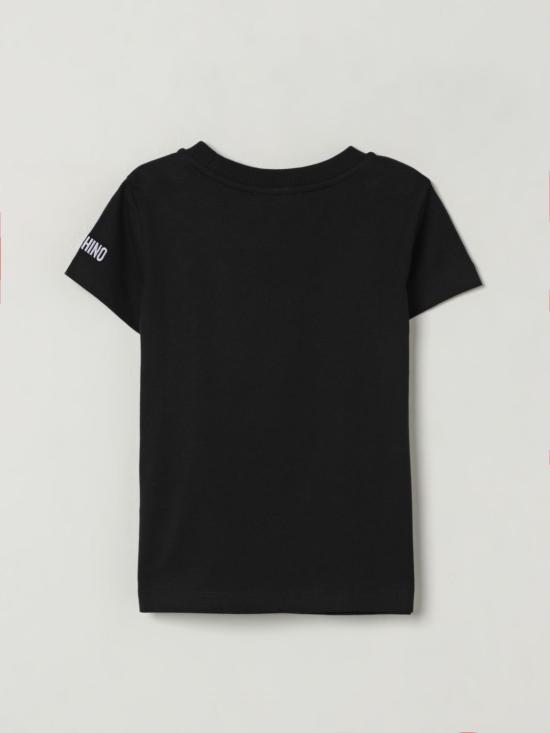 25FW [키즈] 모스키노 티셔츠 HDM06VLAA10 60100 Black - MOSCHINO