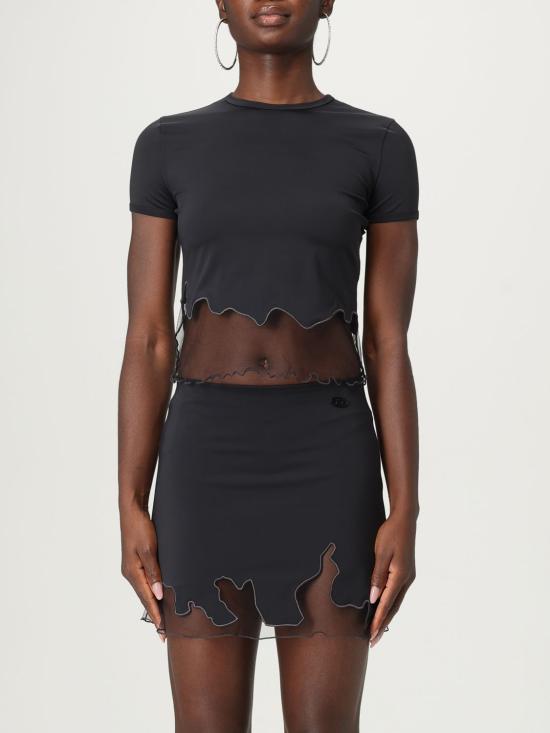 25FW 디젤 반팔 티셔츠 A196100NKCV 9XXA Black