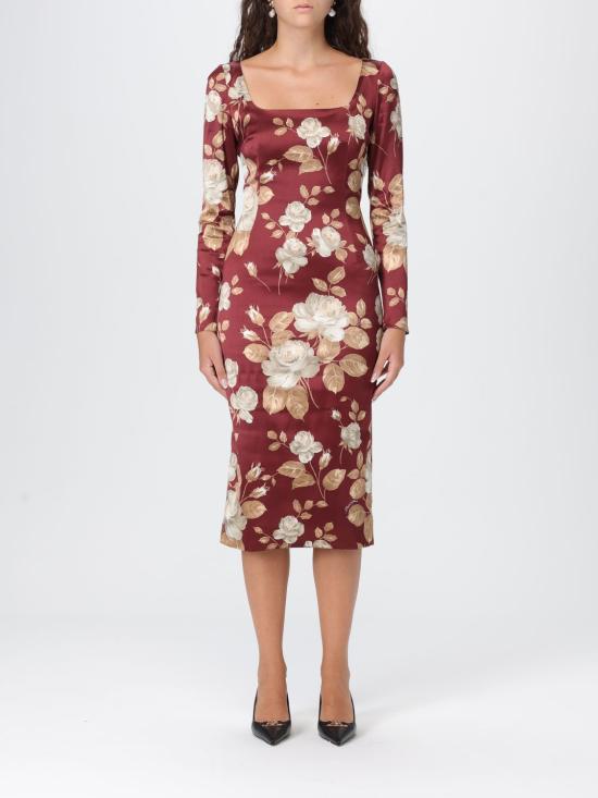 25FW 돌체앤가바나 미디 원피스 F6TYGTFSIB8 HR5QQ Red