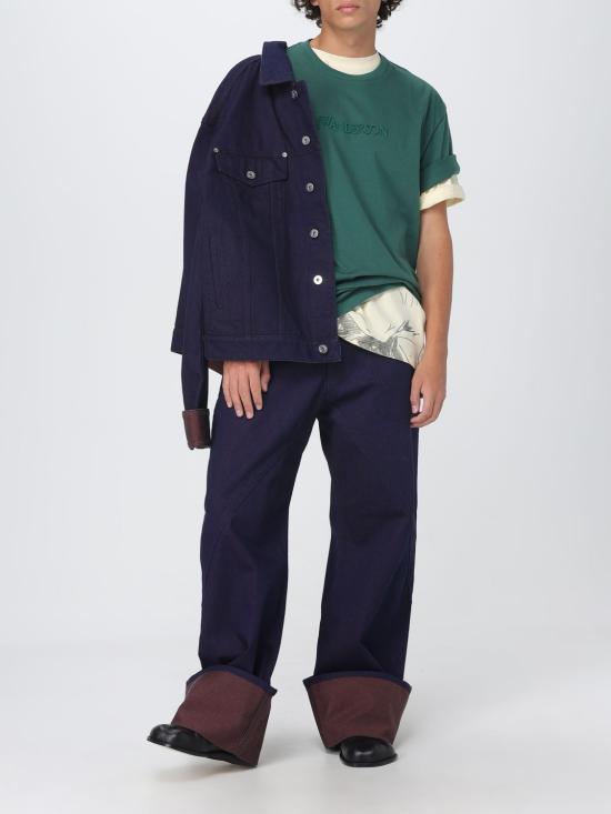 25FW JW앤더슨 반팔 티셔츠 JT0258PG1510 591 Green - JW ANDERSON