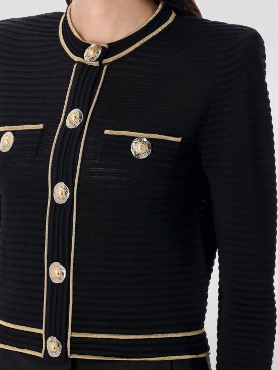 25FW 발망 가디건 FF1KL240KI83 EAD Black - BALMAIN