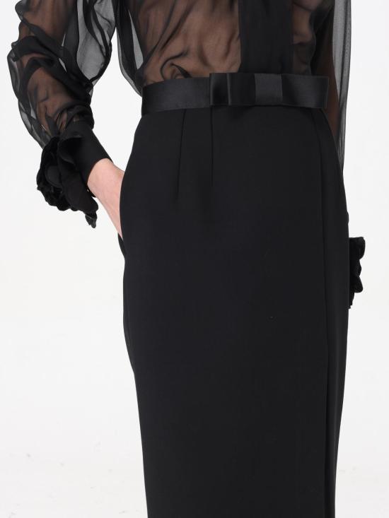 25FW 돌체앤가바나 미디 스커트 F4CVBTFUBF1 N0000 Black - DOLCE & GABBANA