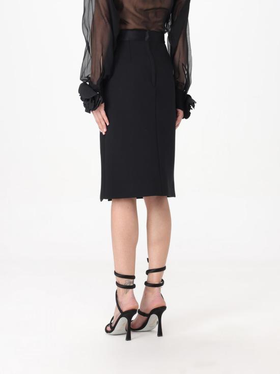 25FW 돌체앤가바나 미디 스커트 F4CVBTFUBF1 N0000 Black - DOLCE & GABBANA