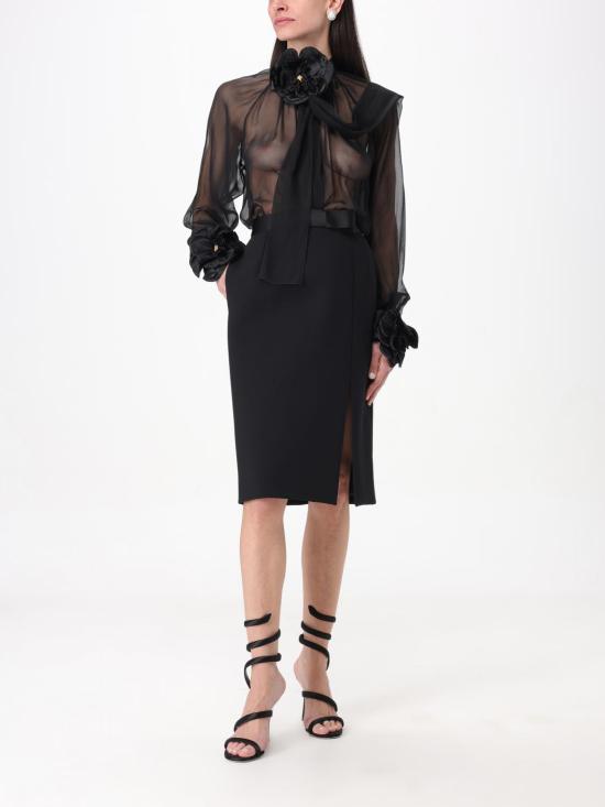 25FW 돌체앤가바나 미디 스커트 F4CVBTFUBF1 N0000 Black - DOLCE & GABBANA