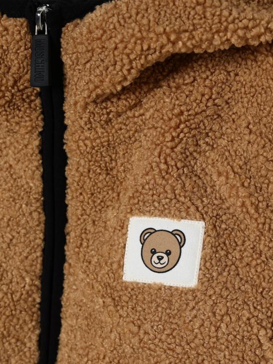 25FW [키즈] 모스키노 베스트 HUS05DLIA00 20351 Brown - MOSCHINO