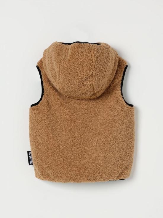 25FW [키즈] 모스키노 베스트 HUS05DLIA00 20351 Brown - MOSCHINO