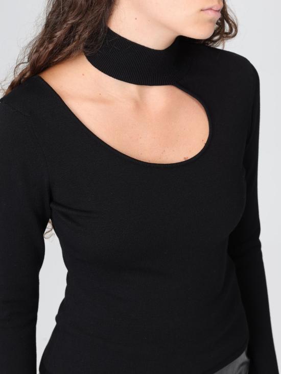 25FW 페데리카 토시 긴팔 티셔츠 32007350 29 Black - FEDERICA TOSI