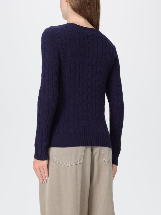 25FW 폴로 랄프로렌 폴로 자수 케이블 니트 스웨터 211971865 003 Blue 1 - POLO RALPH LAUREN