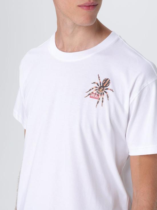 25FW 디젤 반팔 티셔츠 A196620QIAM 100 White - DIESEL