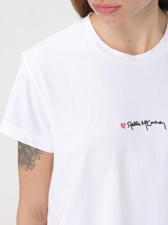 25FW 스텔라 맥카트니 반팔 티셔츠 6J02733SPY52 9000 White - STELLA MCCARTNEY