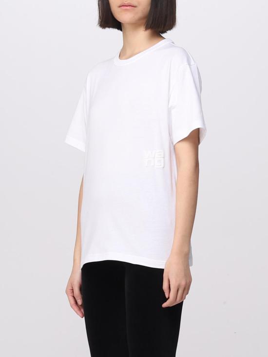 25FW 알렉산더 왕 반팔 티셔츠 4CC3221357 100 White - ALEXANDER WANG