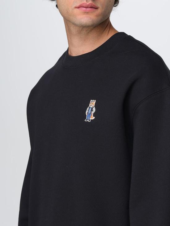 25FW 메종키츠네 드레스드 폭스 컴포트 스웨트셔츠 PM00310KM0341 P199 Black - MAISON KITSUNE