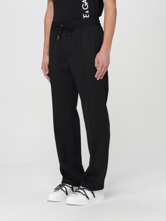 25FW 돌체앤가바나 스트레이트 팬츠 GP01UTFURLB N0000 Black - DOLCE & GABBANA