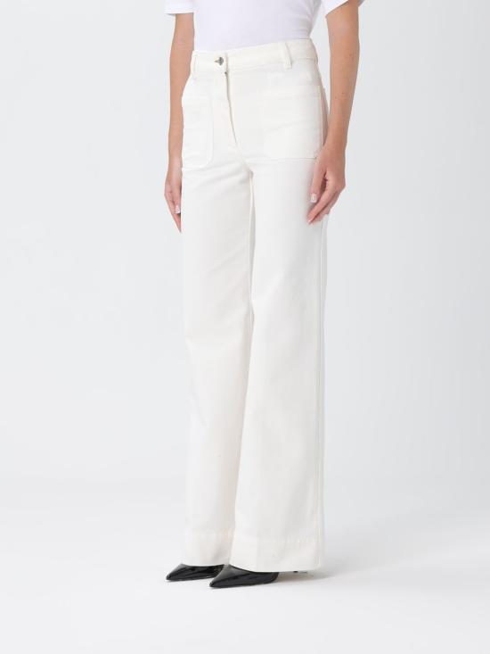 25FW 빅토리아 베컴 데님 팬츠 1325DJE005218RR White - VICTORIA BECKHAM