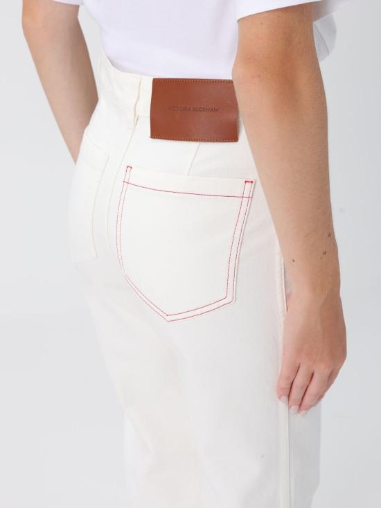 25FW 빅토리아 베컴 데님 팬츠 1325DJE005218RR White - VICTORIA BECKHAM