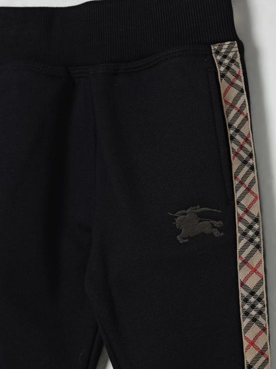 25FW [키즈] 버버리 트레이닝/조거 팬츠 8112686 Black - BURBERRY