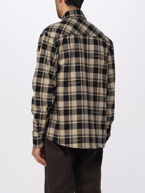 25FW 오프화이트 긴팔 셔츠 OMGE030F23FAB001 1900 Beige - OFF WHITE