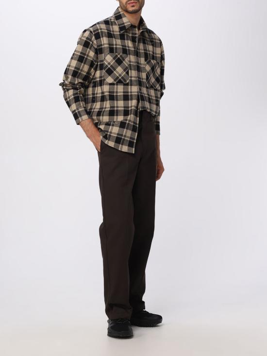 25FW 오프화이트 긴팔 셔츠 OMGE030F23FAB001 1900 Beige - OFF WHITE