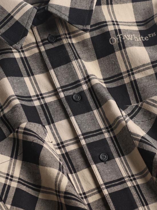 25FW 오프화이트 긴팔 셔츠 OMGE030F23FAB001 1900 Beige - OFF WHITE