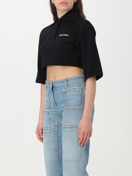 25FW 팜앤젤스 반팔 티셔츠 PWGB012S24FAB003 1003 Black - PALM ANGELS