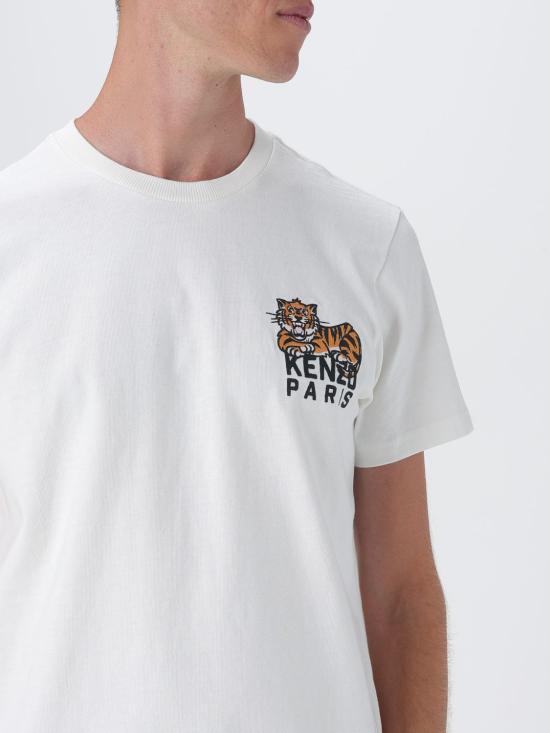 25FW 겐조 반팔 티셔츠 FF65TS1524SI 02 White - KENZO