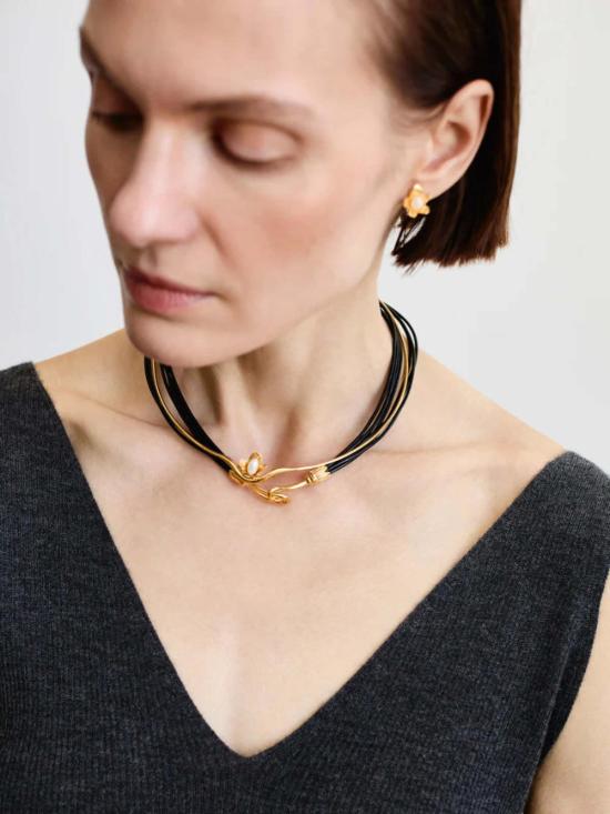  찬 루 이어링 벨플라워 스터드 귀걸이