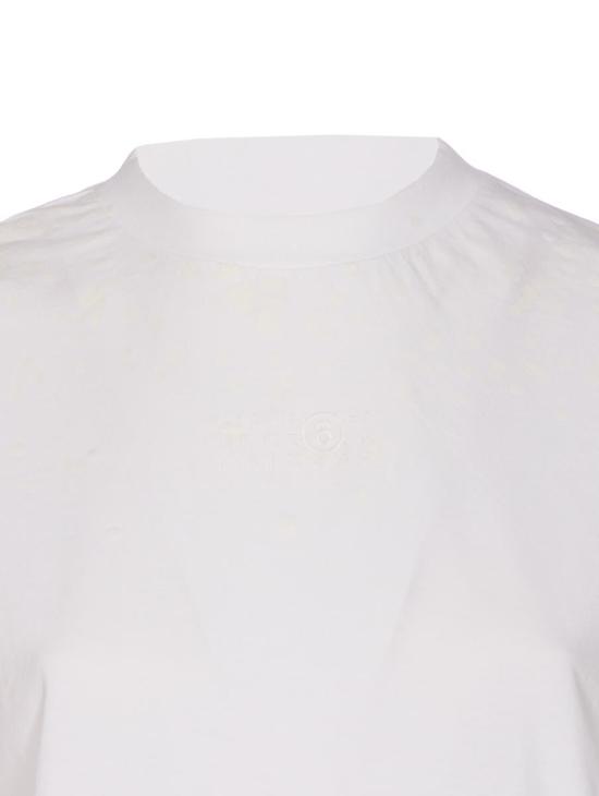 25FW MM6 메종마르지엘라 반팔 티셔츠 S62GD0209M20048100 WHITE - MM6 MAISON MARGIELA