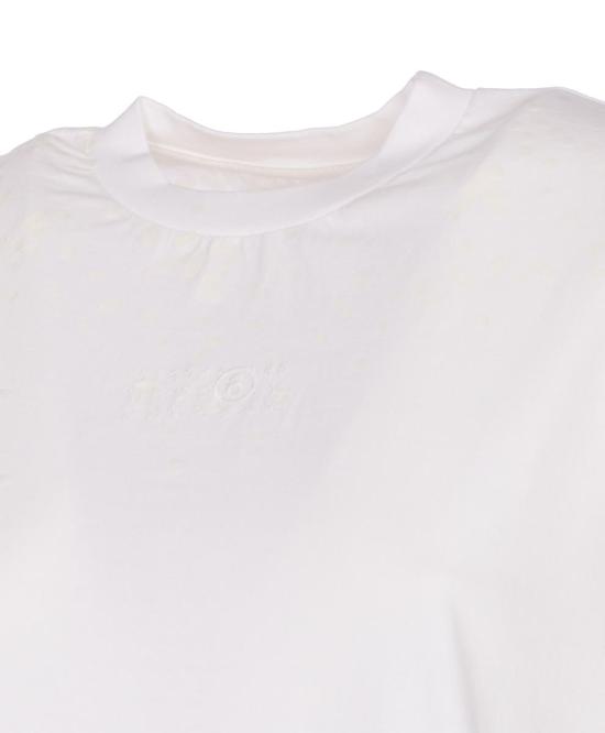 25FW MM6 메종마르지엘라 반팔 티셔츠 S62GD0209M20048100 WHITE - MM6 MAISON MARGIELA