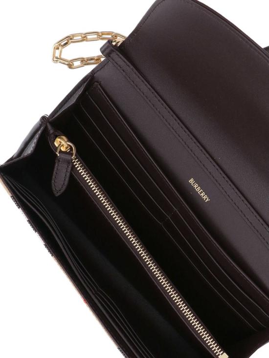 25FW 버버리 하이랜드 체인 스트랩 월렛 8112274B9368 Beige - BURBERRY