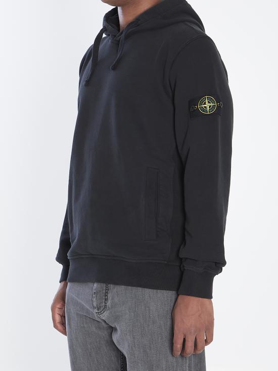 25FW 스톤 아일랜드 후드 티셔츠 K2S156100029S0A20V0029 BLACK DOM - STONE ISLAND
