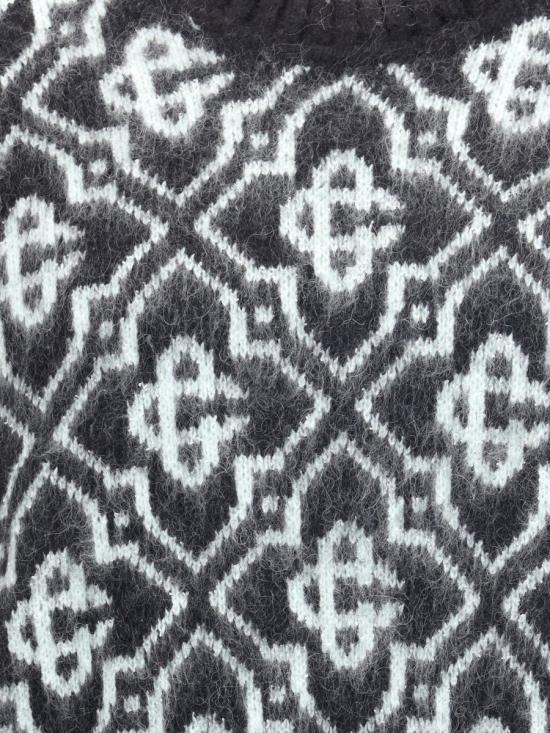 25FW 카사블랑카 스웨터 MPF25KW100402 MONOGRAM Black - CASABLANCA