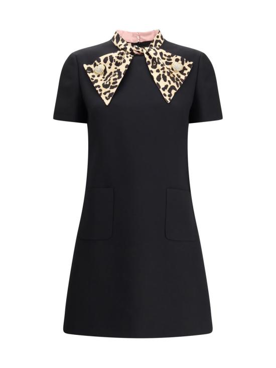 25FW 발렌티노 가라바니 미디 원피스 7B3VAFH51CF BNH Black