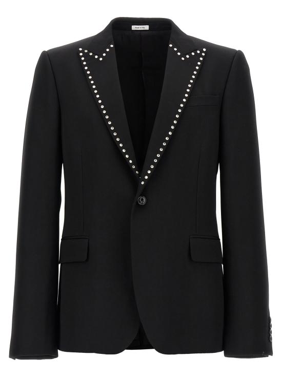 25SS 알렉산더 맥퀸 수트 자켓 816204QVAAA1000 Black