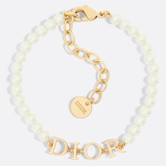 25FW 디올 주얼리 B2921WOMRS301 GOLD WHITE DOM