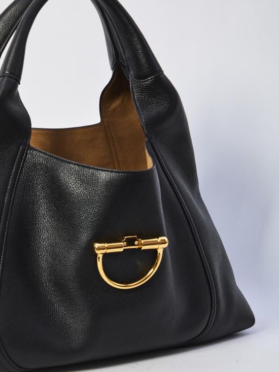 25FW 구찌 소프트빗 맥시 숄더백 837466AAEAO1000 BLACK DOM