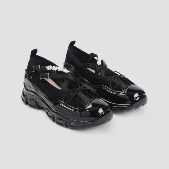 25FW 시몬로샤 플랫 슈즈 HT19B 0755 BLACK CLEAR PEARL - SIMONE ROCHA