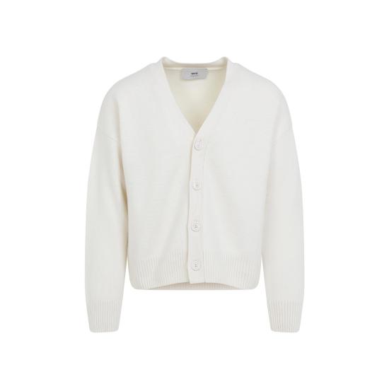 25FW 아미 스웨터 HKC371 KN0071 185 IVORY WHITE