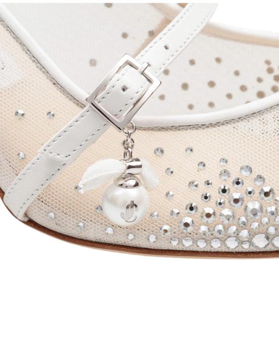 26SS 지미추 힐/펌프스 AREN PUMP 65 TKW TKW WHITE CRYSTAL - JIMMY CHOO
