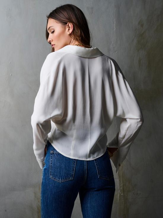  헤브론 블라우스 레진 탑 아이보리 - HEVRON